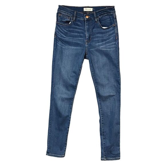 Madewell Denim - Madewell Jeans Blue Denim Roadtripper Logo Stretch Women Size 28 Mid Rise